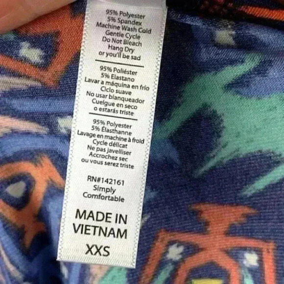 New Lularoe Classic T top sz XXS 00-0 retro tunic - Picture 9 of 11